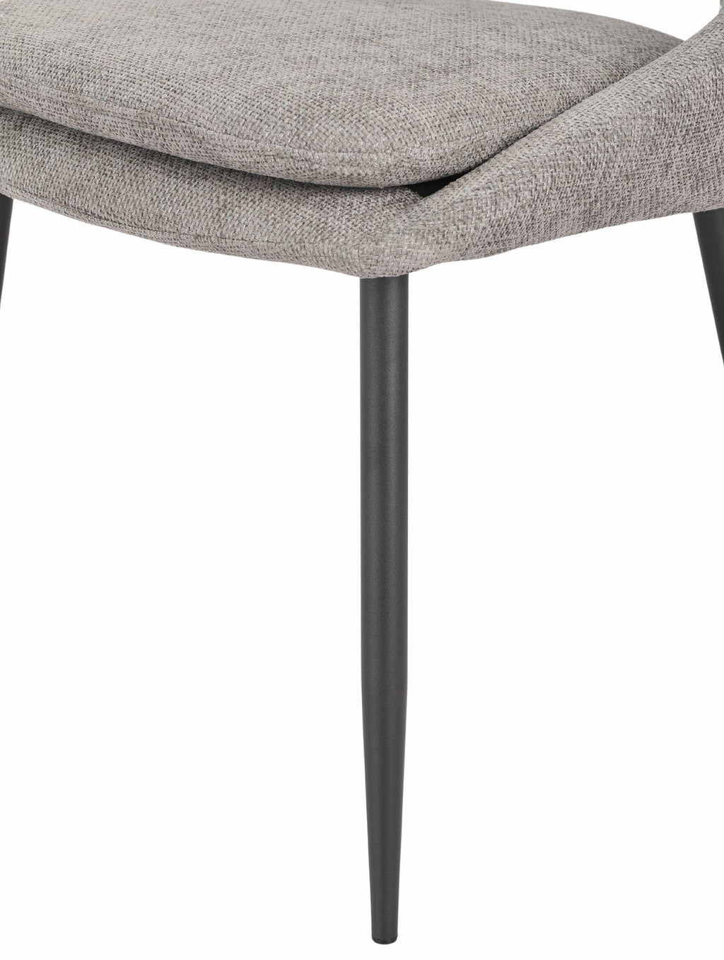 Atelier Fabric Dining Chair with Black Legs