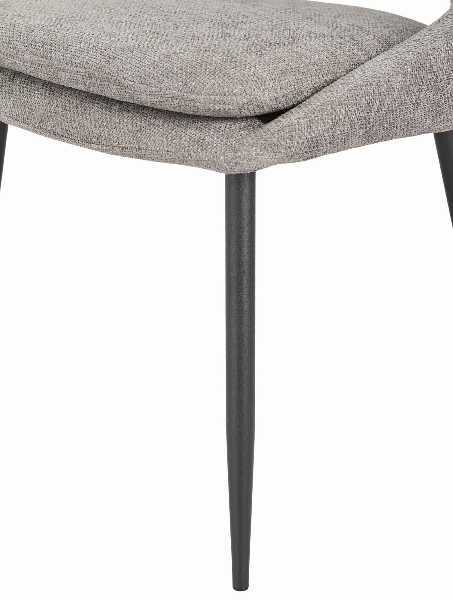 Atelier Fabric Dining Chair with Black Legs