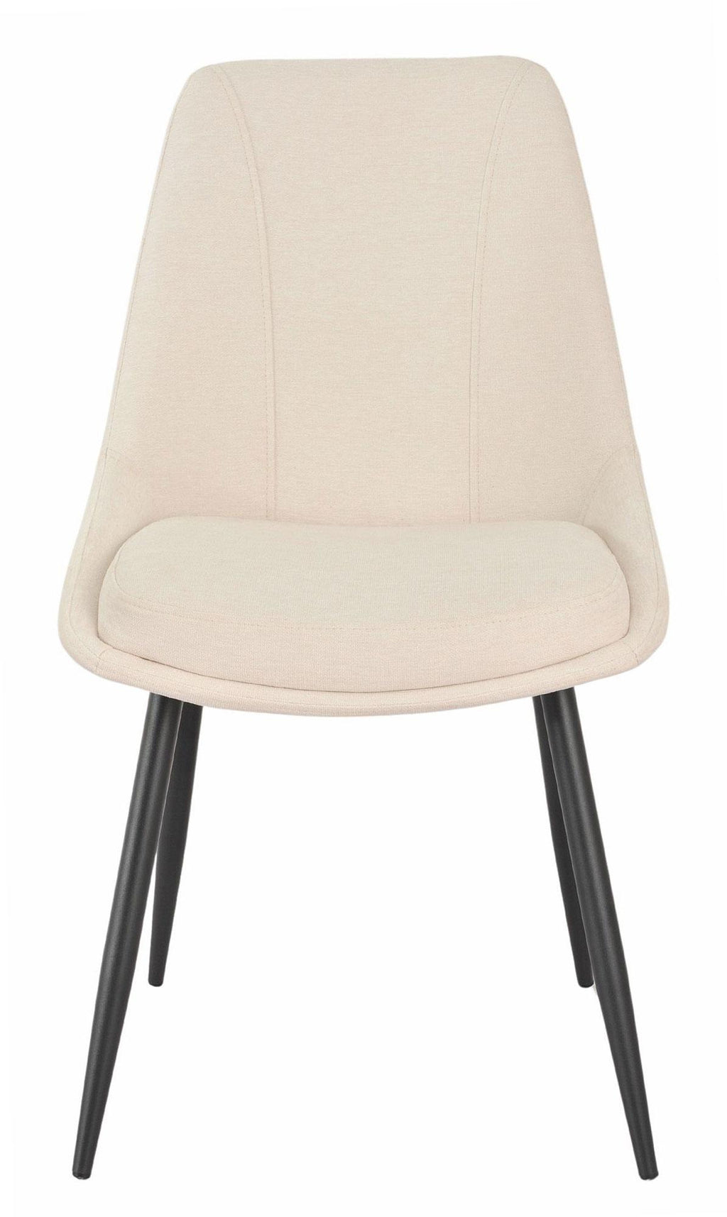 Beaumont Fabric Dining Chair with Black Legs