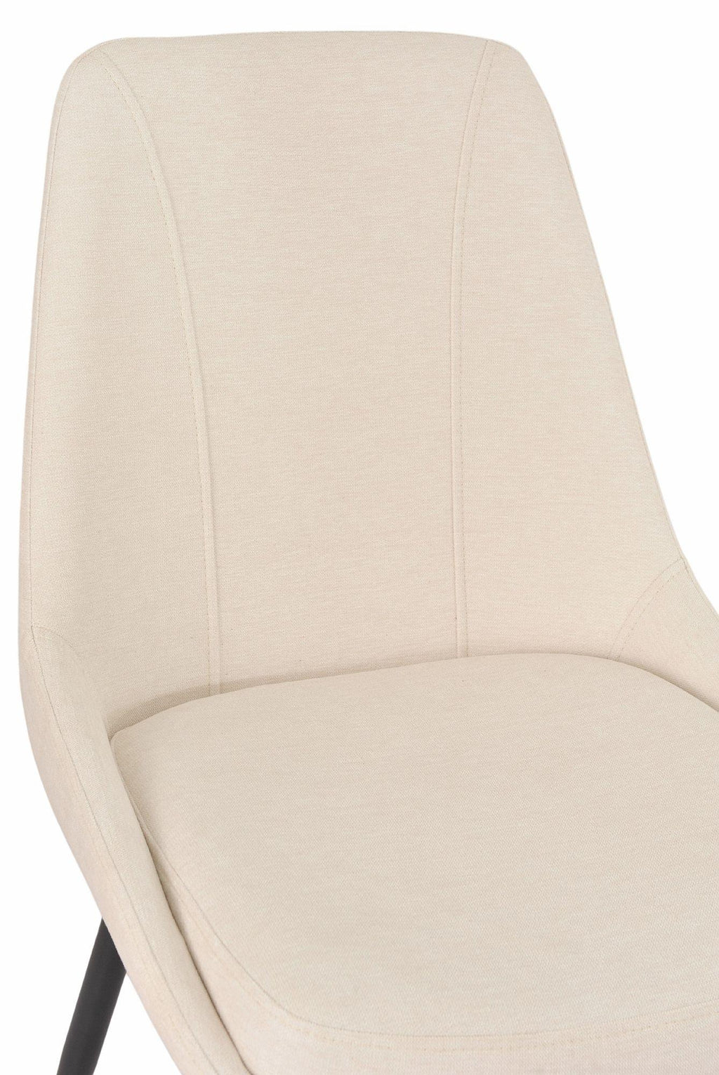 Beaumont Fabric Dining Chair with Black Legs
