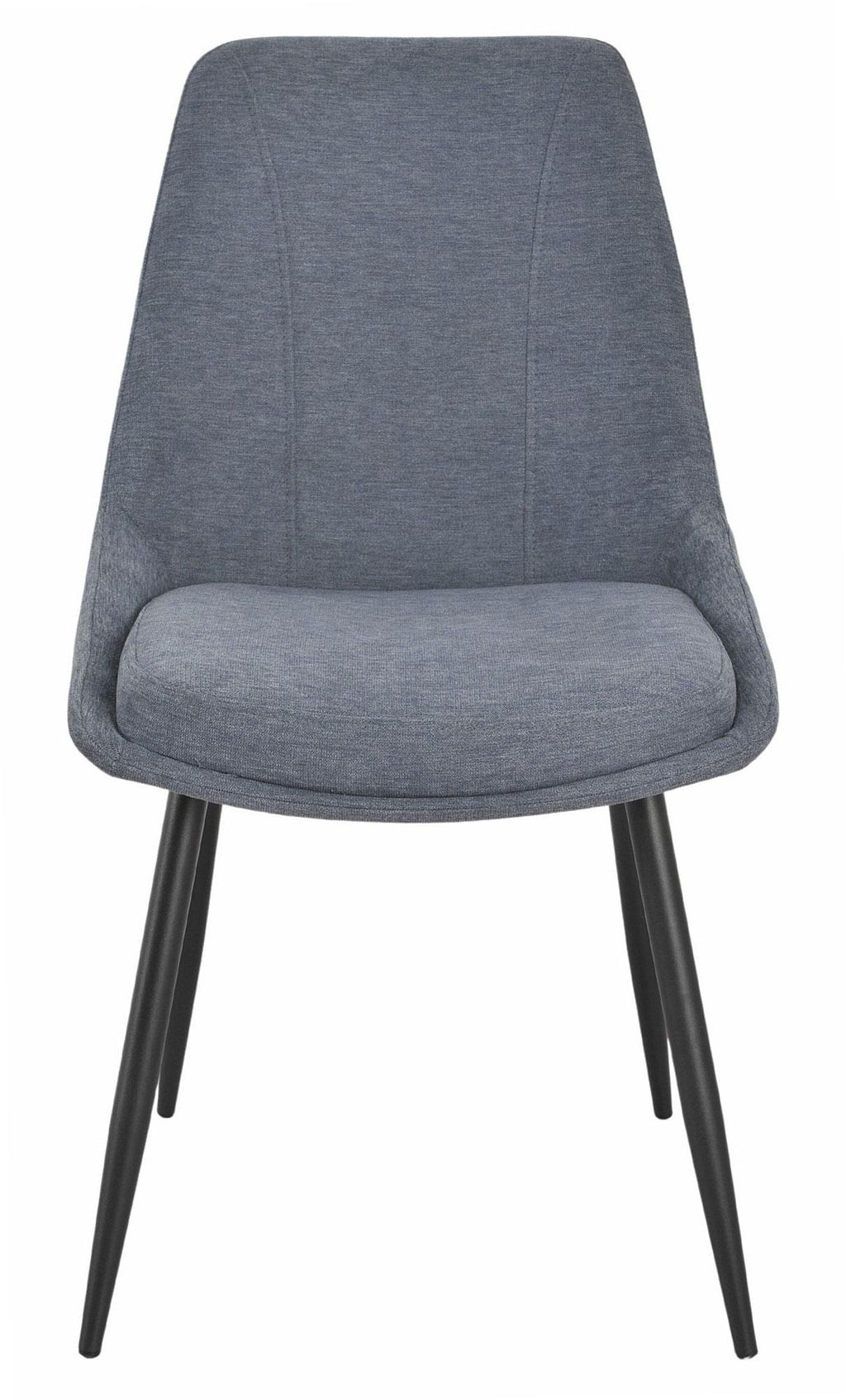 Beaumont Fabric Dining Chair with Black Legs