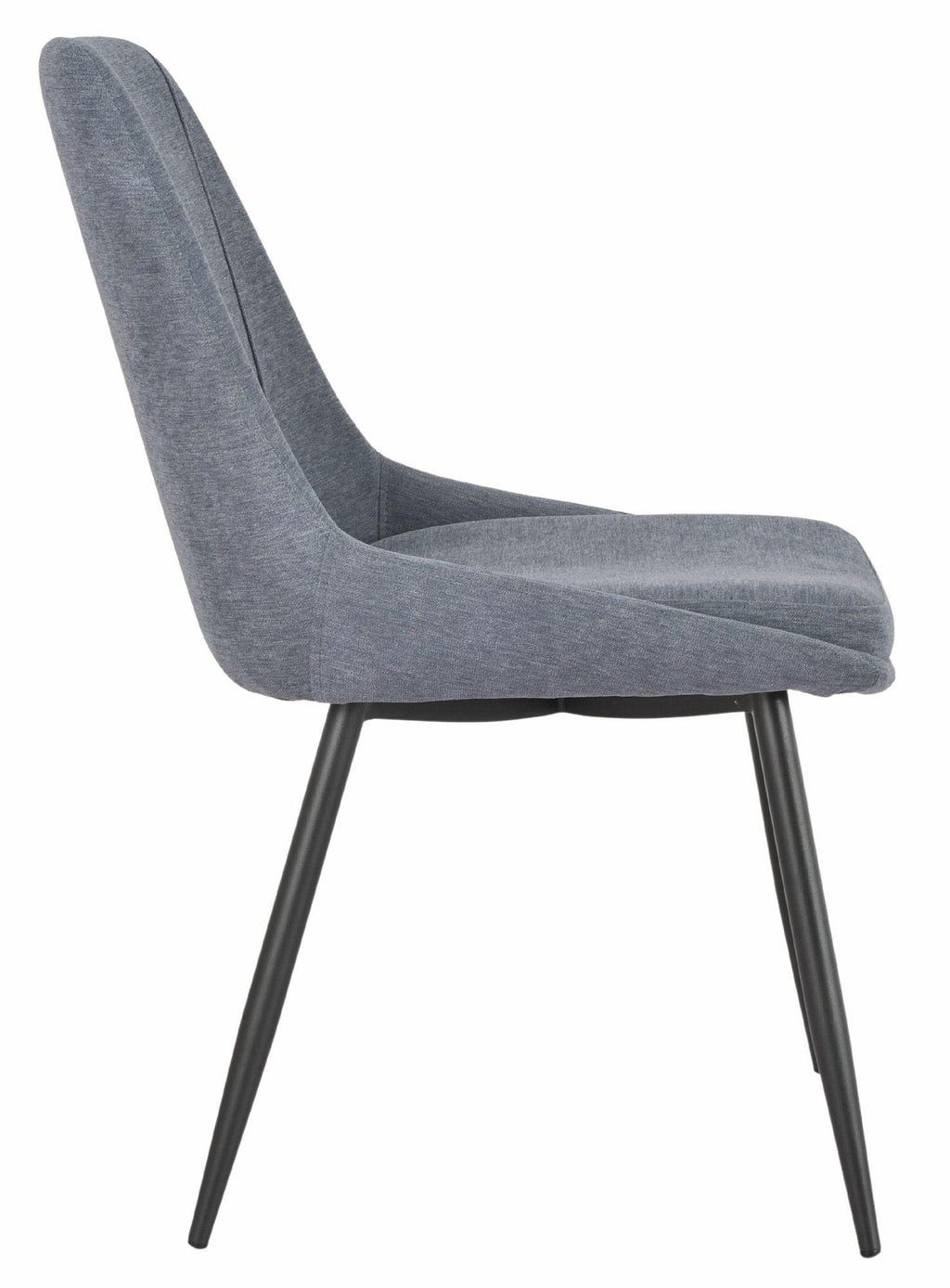 Beaumont Fabric Dining Chair with Black Legs