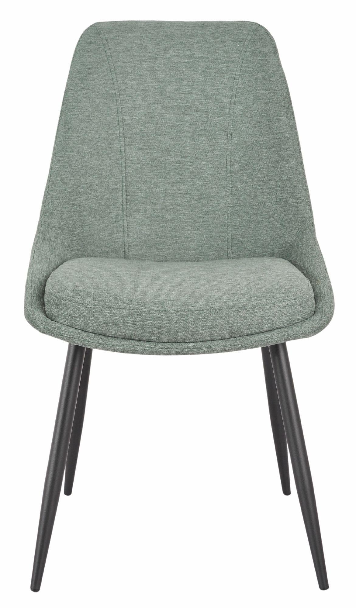 Beaumont Fabric Dining Chair with Black Legs