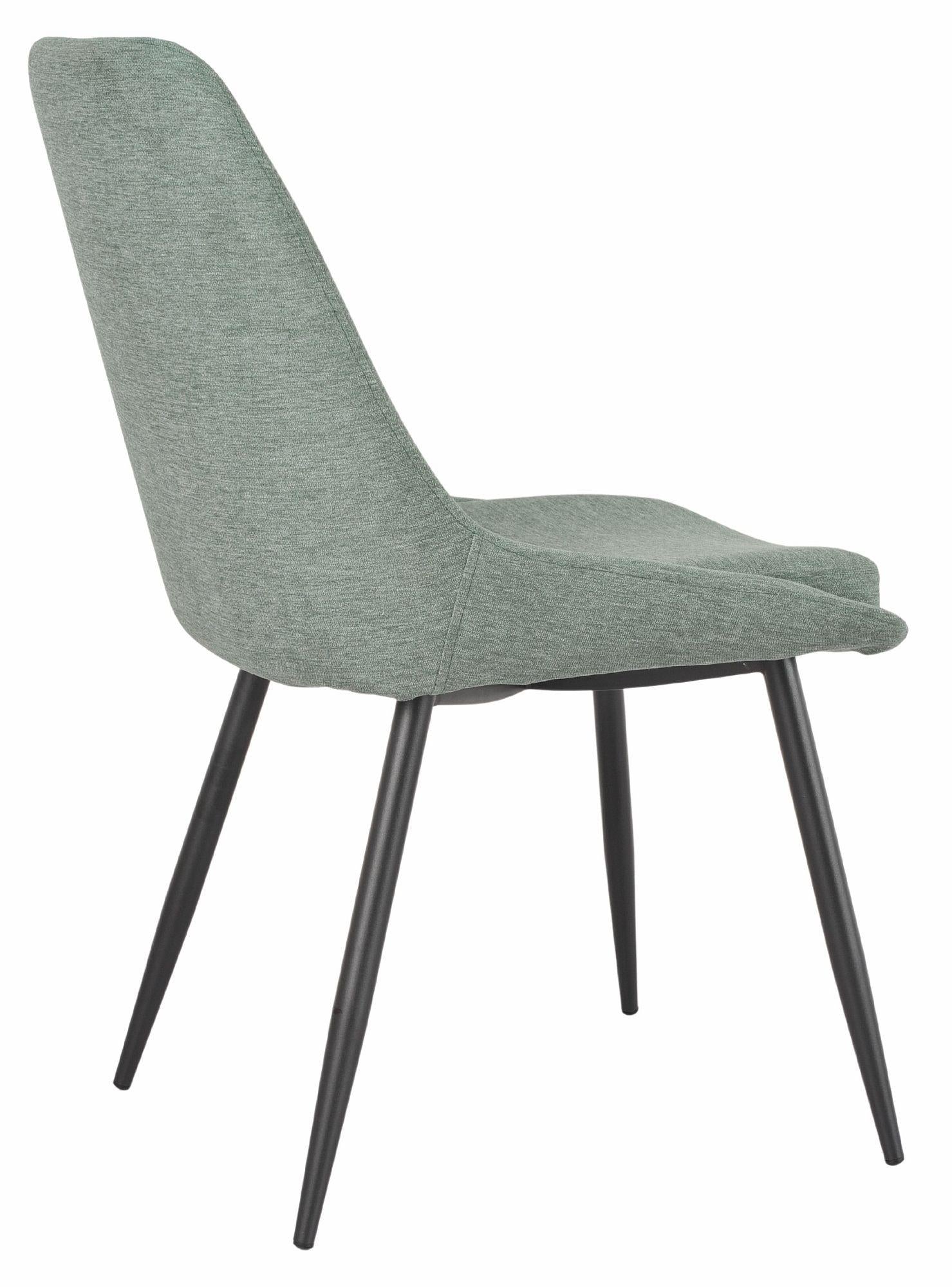 Beaumont Fabric Dining Chair with Black Legs