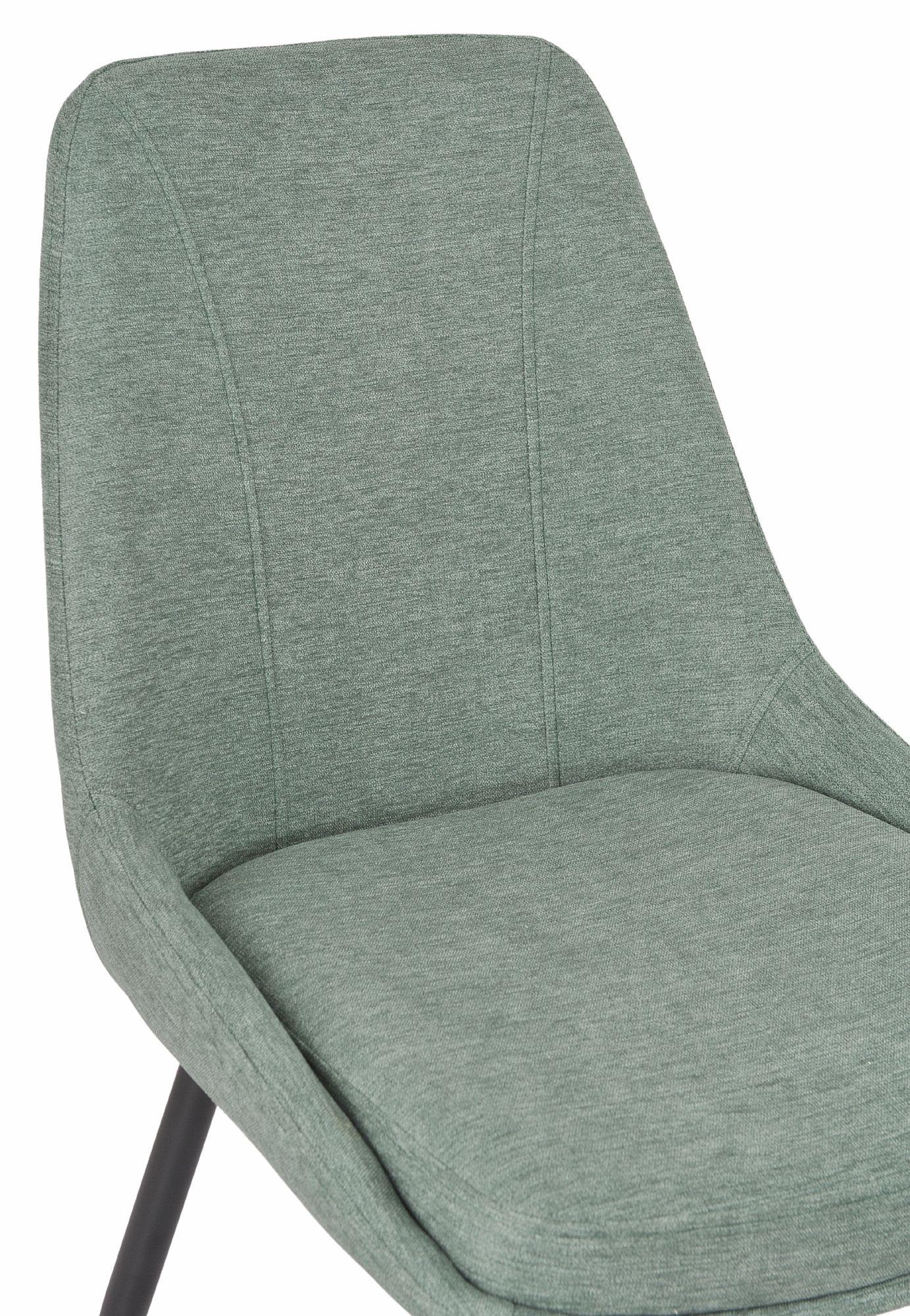 Beaumont Fabric Dining Chair with Black Legs