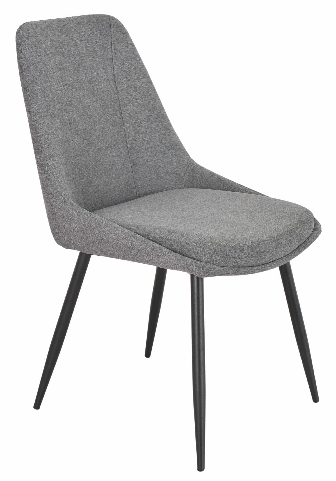 Beaumont Fabric Dining Chair with Black Legs