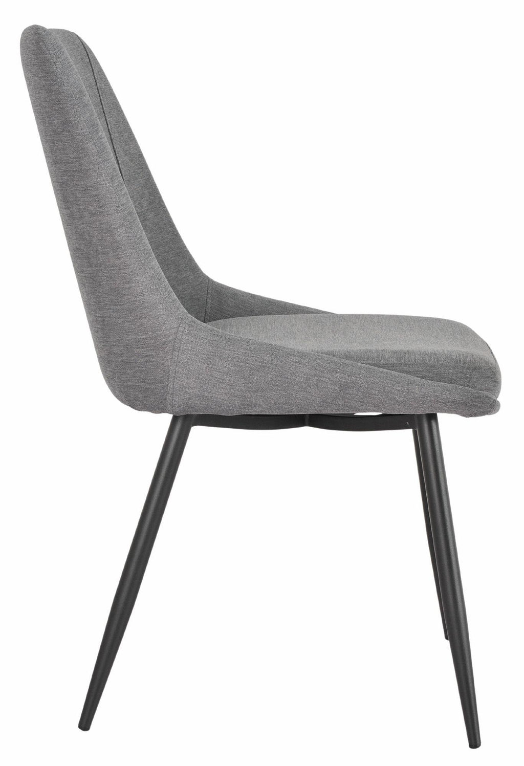 Beaumont Fabric Dining Chair with Black Legs