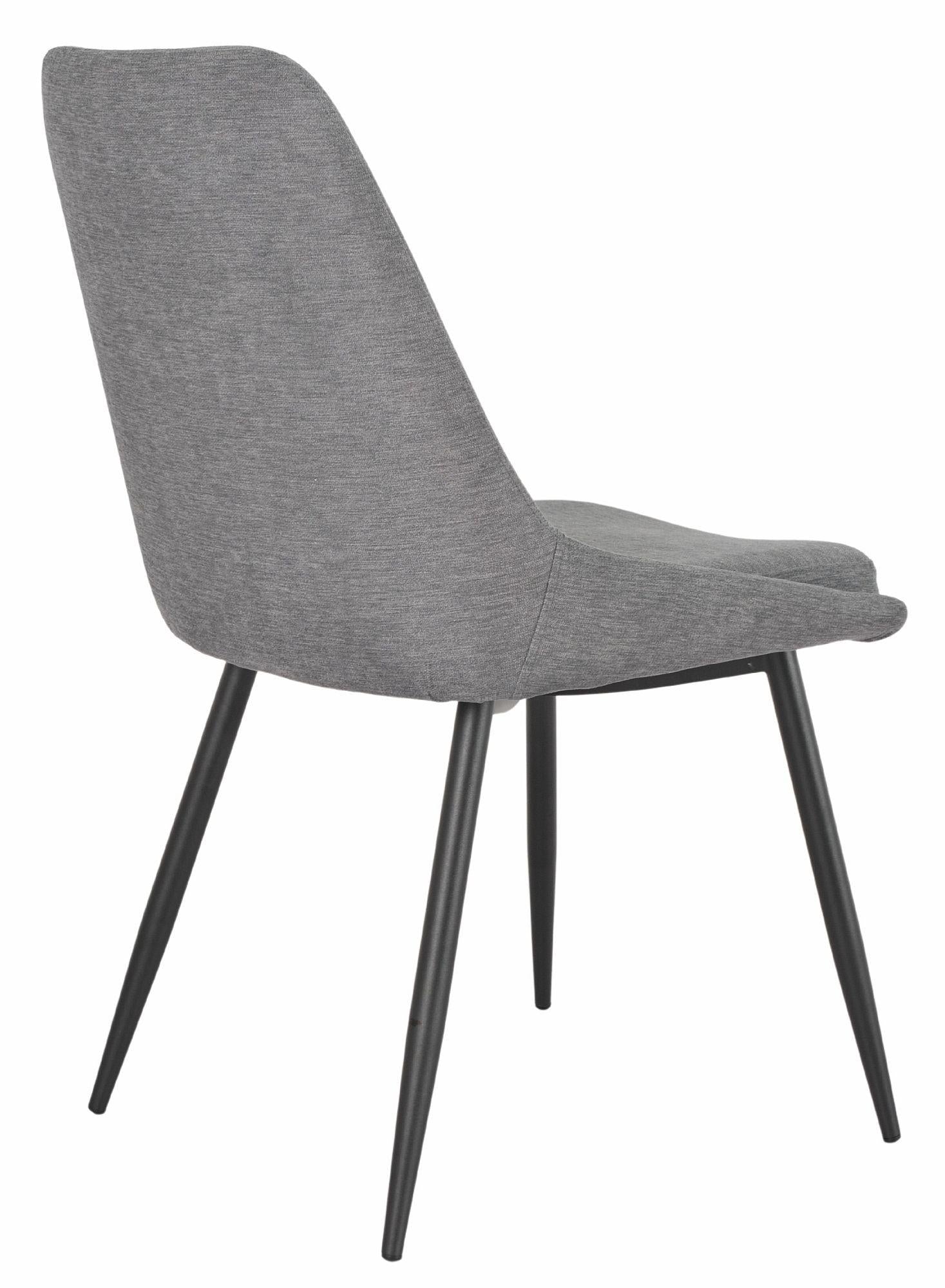 Beaumont Fabric Dining Chair with Black Legs