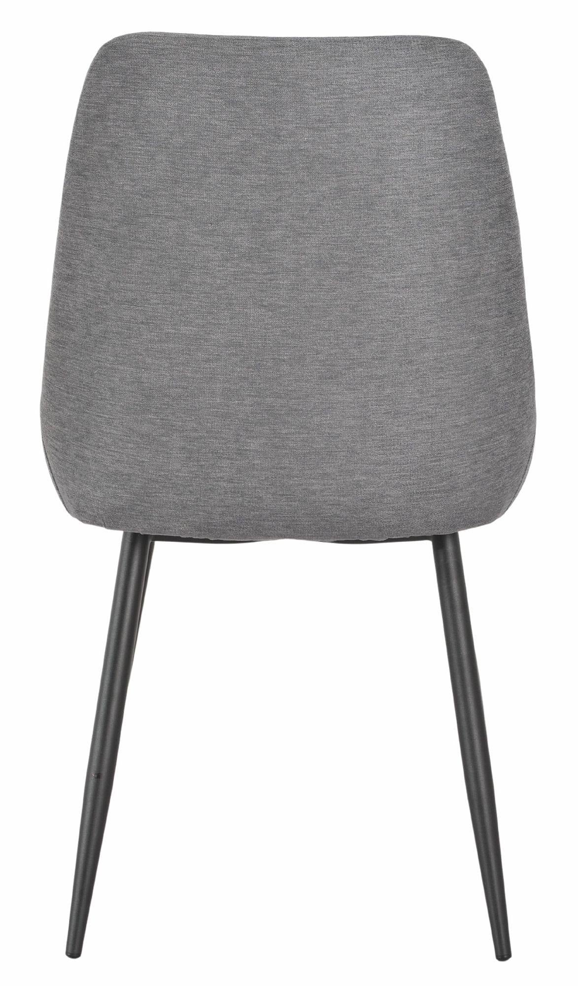 Beaumont Fabric Dining Chair with Black Legs