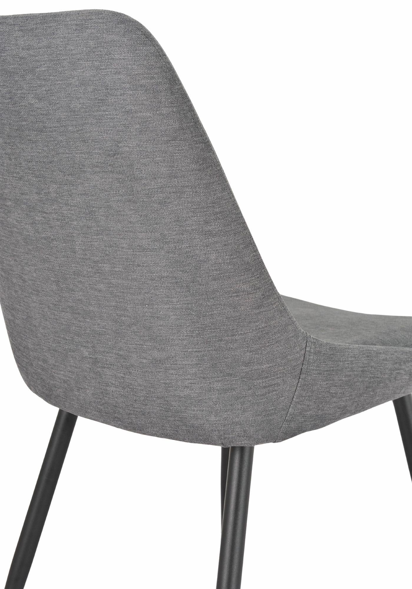 Beaumont Fabric Dining Chair with Black Legs