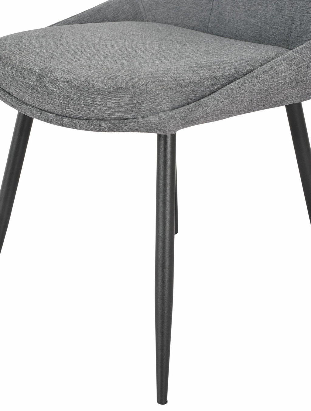 Beaumont Fabric Dining Chair with Black Legs