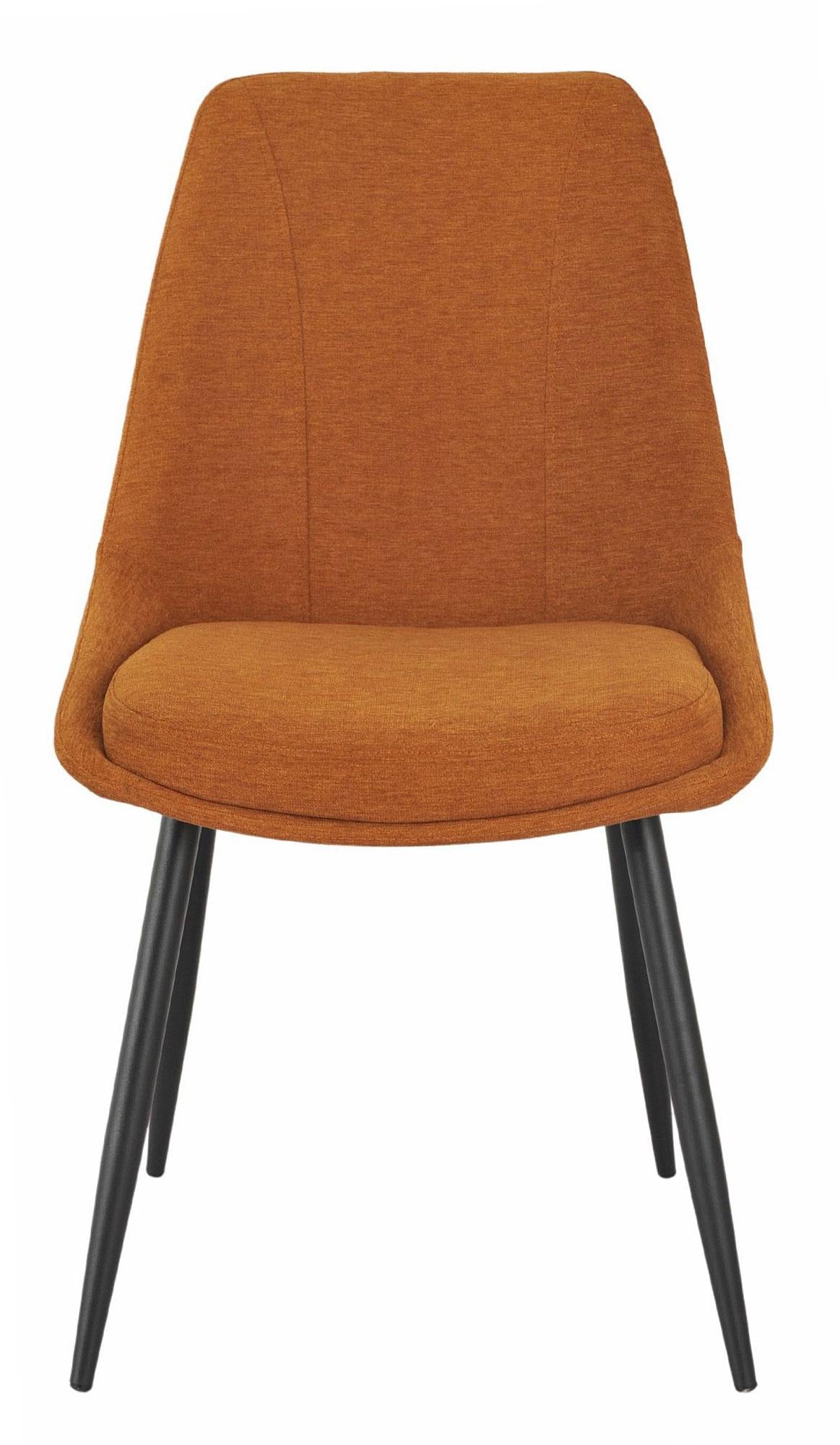 Beaumont Fabric Dining Chair with Black Legs