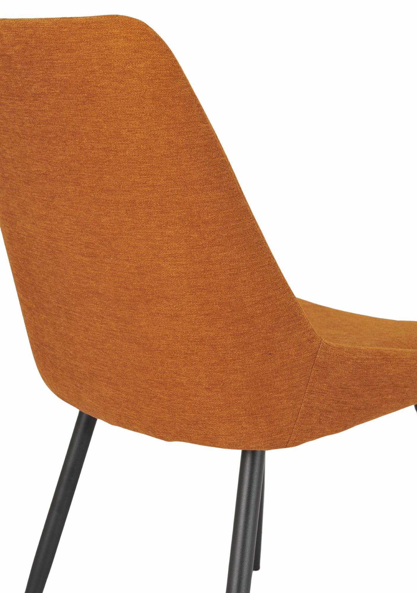 Beaumont Fabric Dining Chair with Black Legs