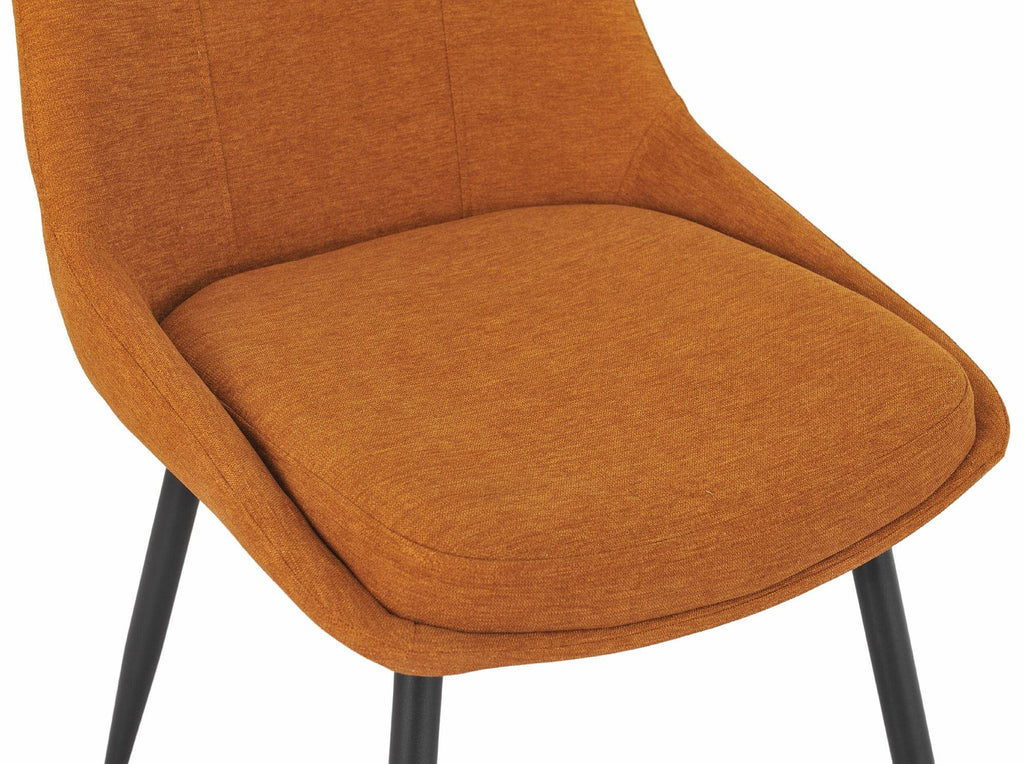 Beaumont Fabric Dining Chair with Black Legs