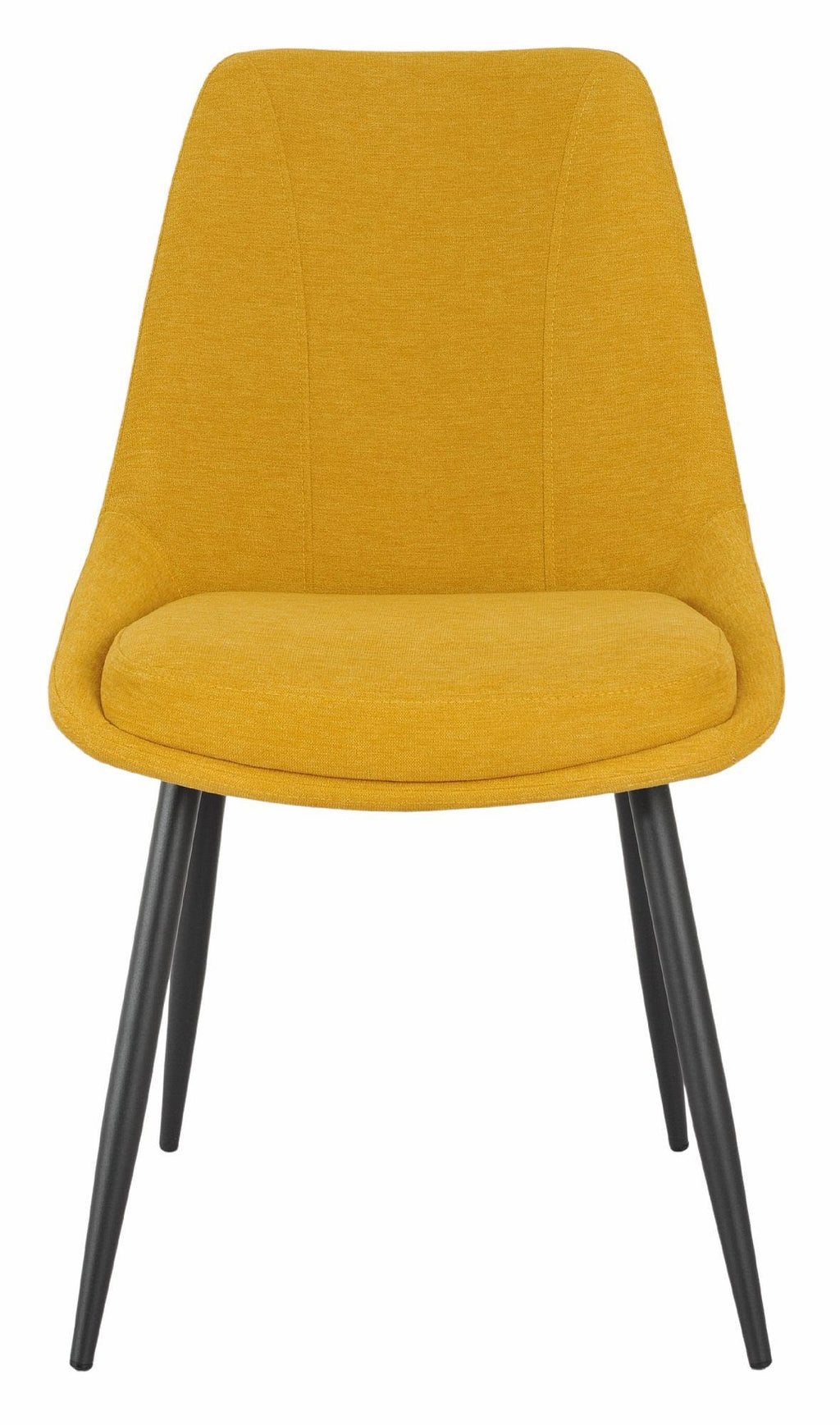 Beaumont Fabric Dining Chair with Black Legs