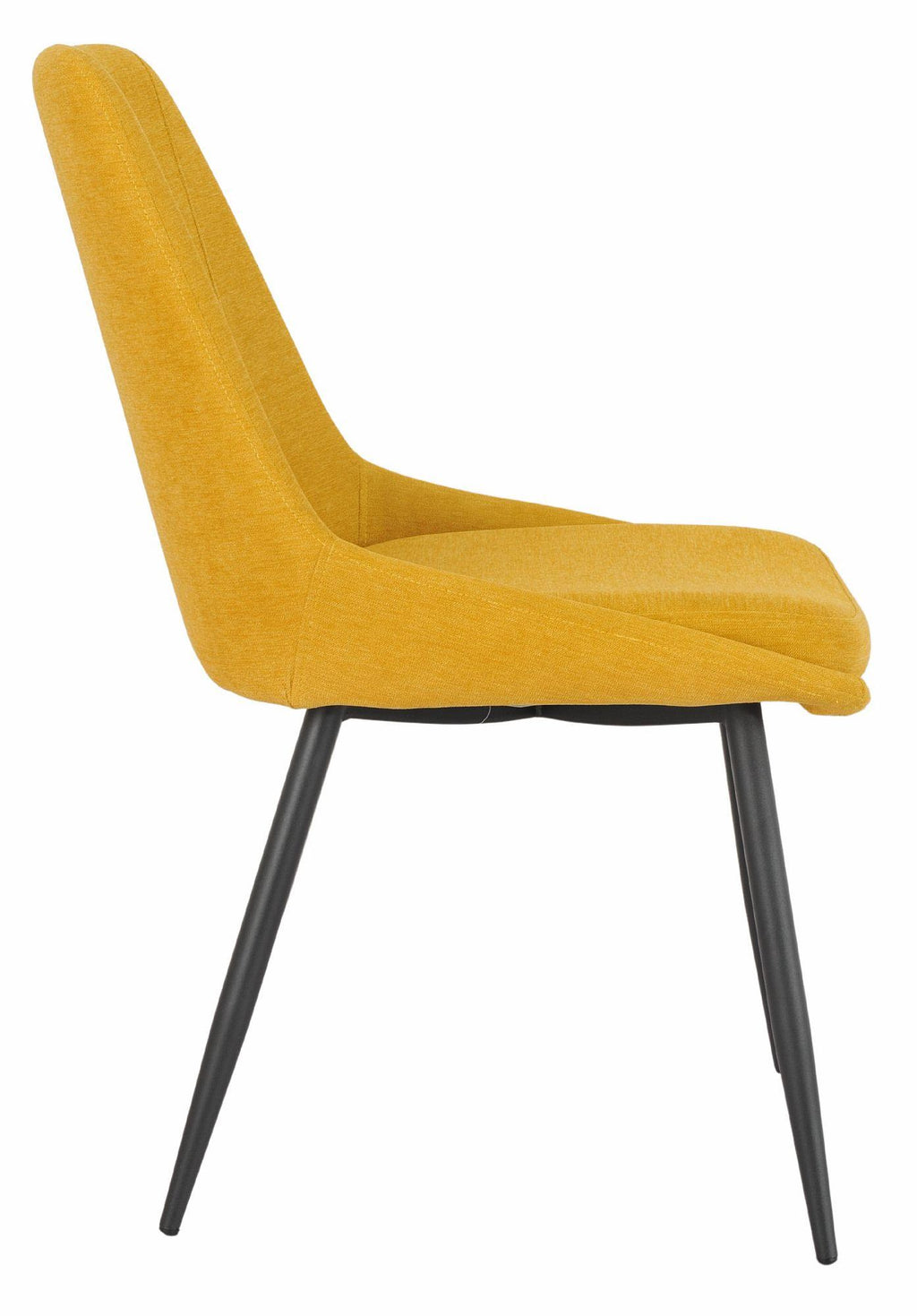 Beaumont Fabric Dining Chair with Black Legs