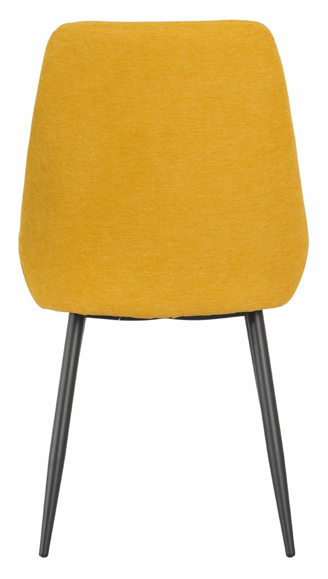 Beaumont Fabric Dining Chair with Black Legs