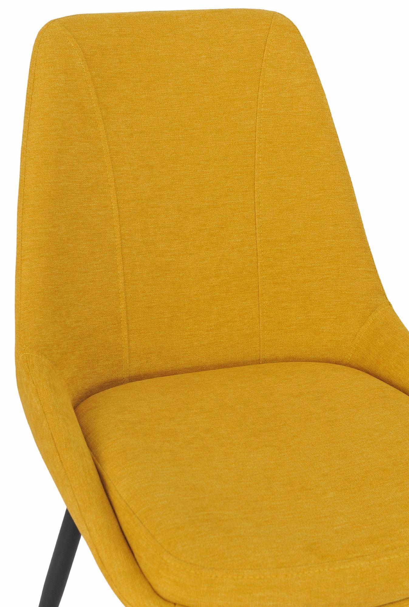 Beaumont Fabric Dining Chair with Black Legs