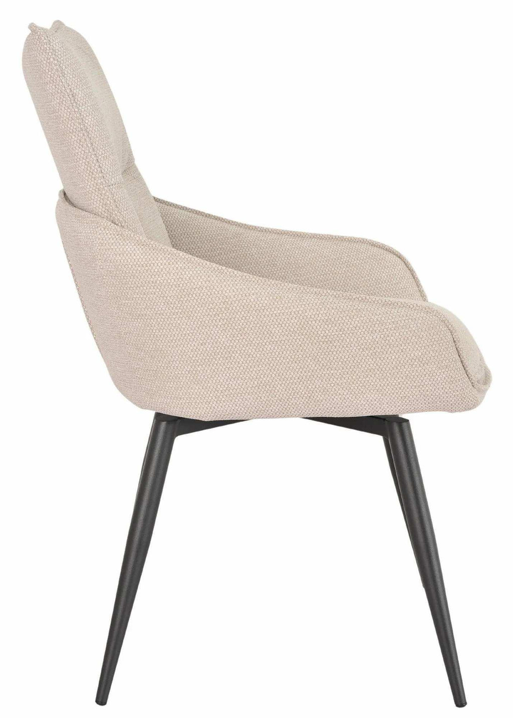 Venezia Fabric Swivel Dining Chair