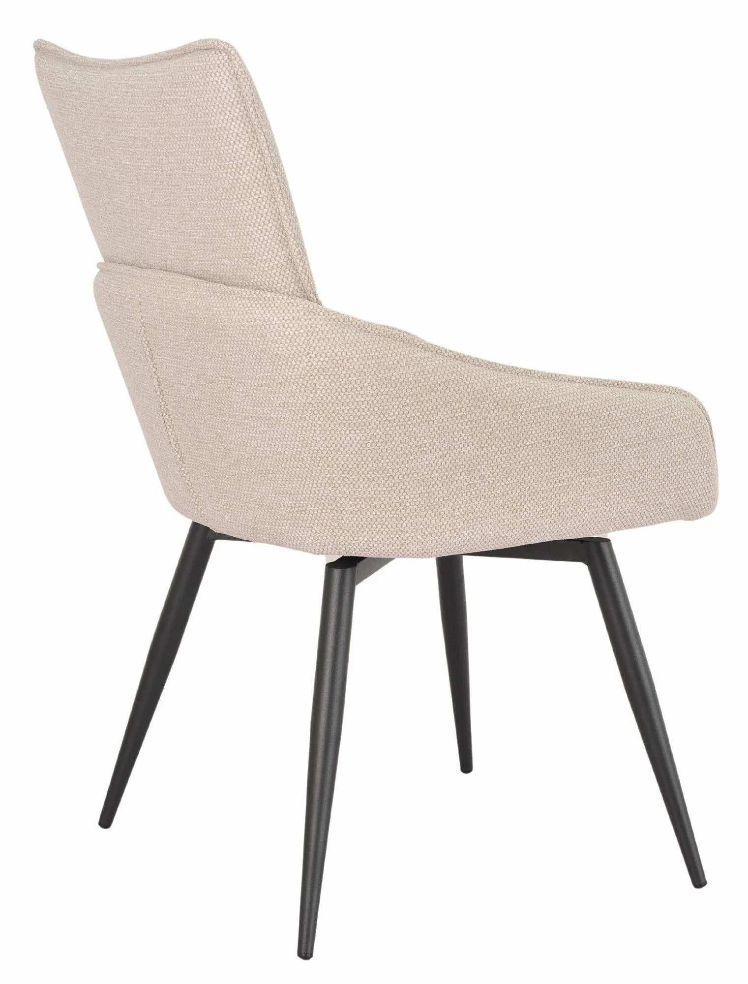 Venezia Fabric Swivel Dining Chair