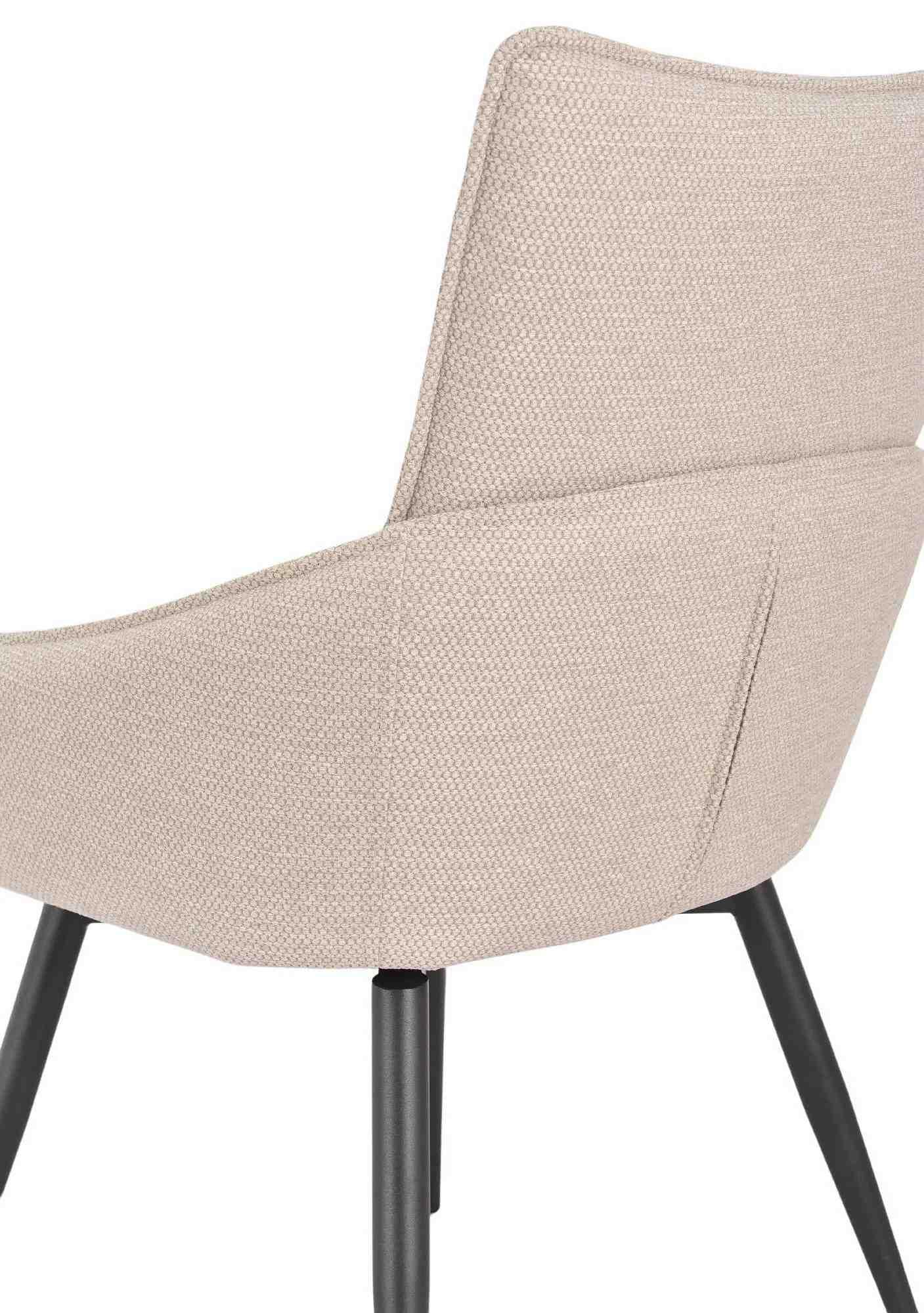 Venezia Fabric Swivel Dining Chair
