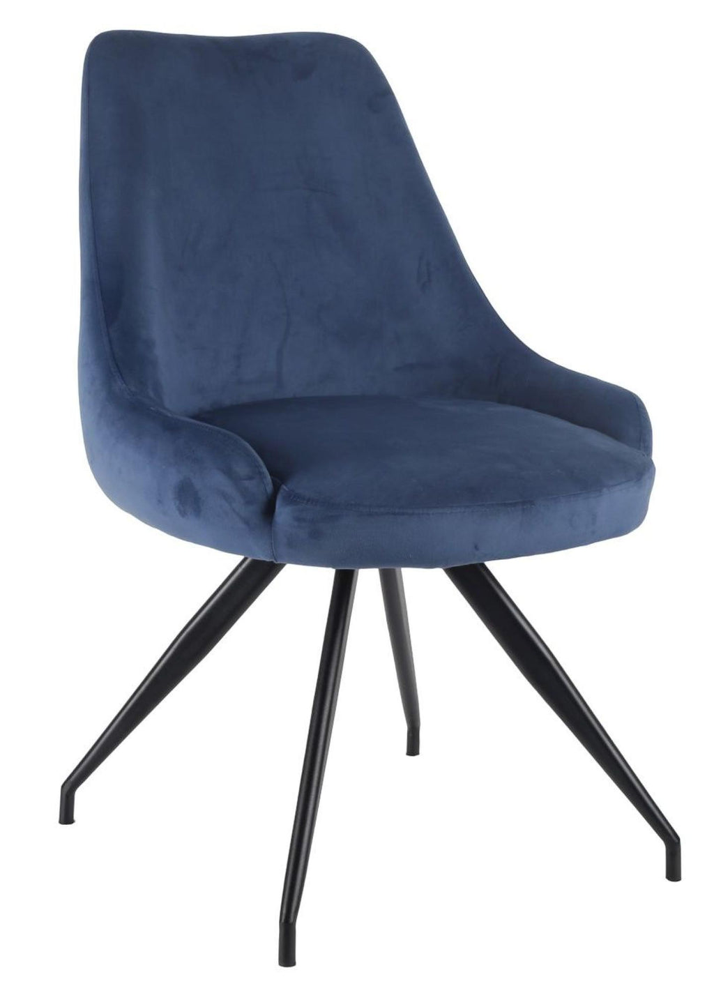 Velours Velvet Fabric Swivel Dining Chair