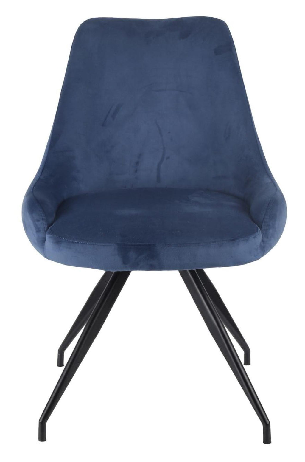 Velours Velvet Fabric Swivel Dining Chair