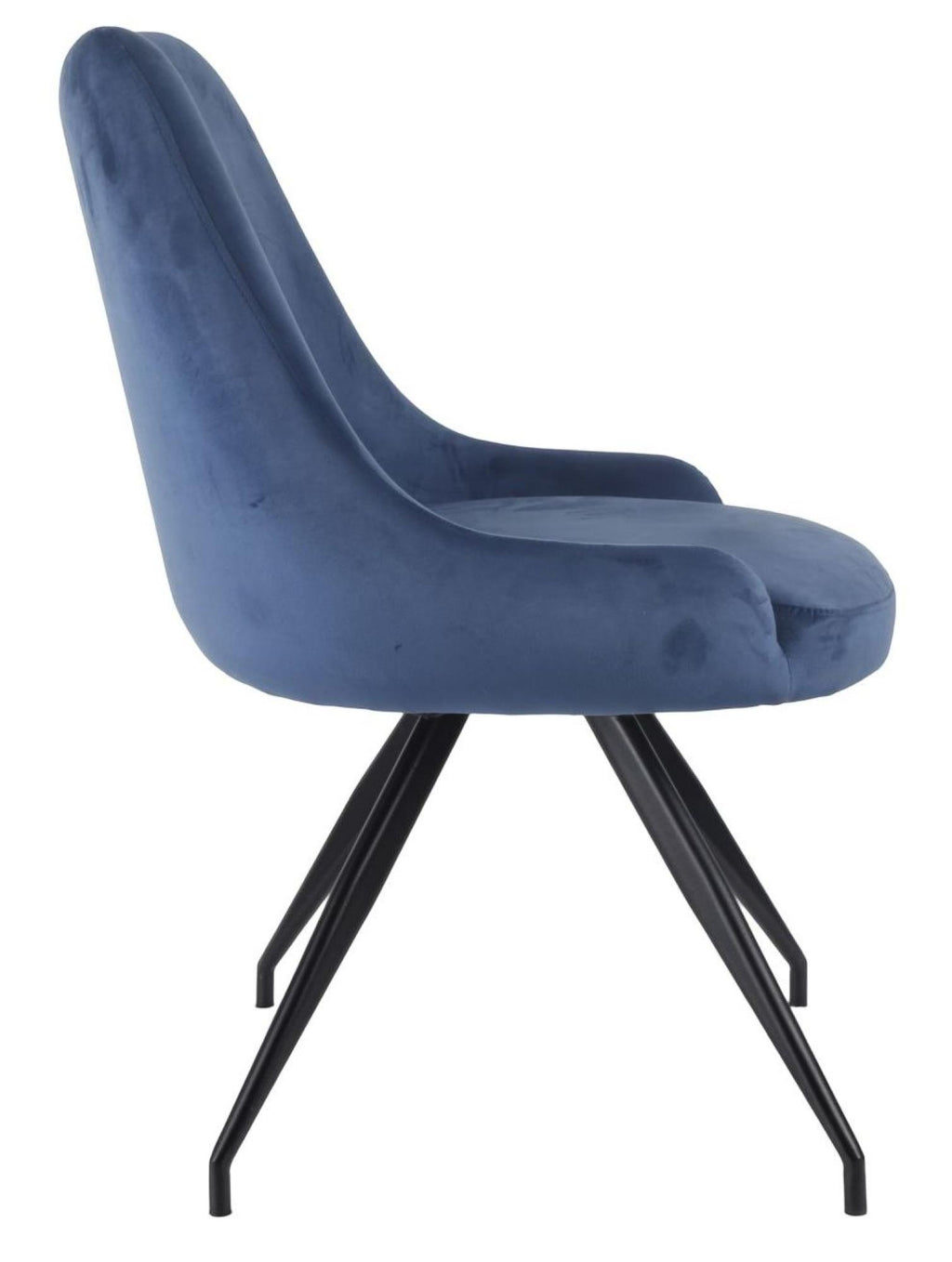 Velours Velvet Fabric Swivel Dining Chair