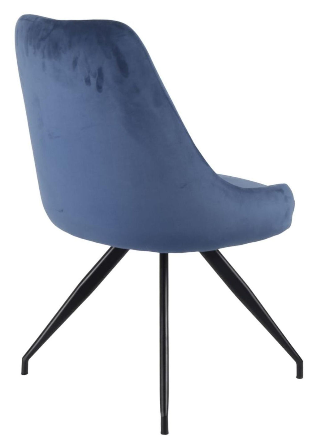 Velours Velvet Fabric Swivel Dining Chair