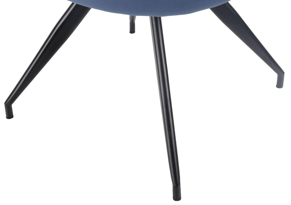 Velours Velvet Fabric Swivel Dining Chair