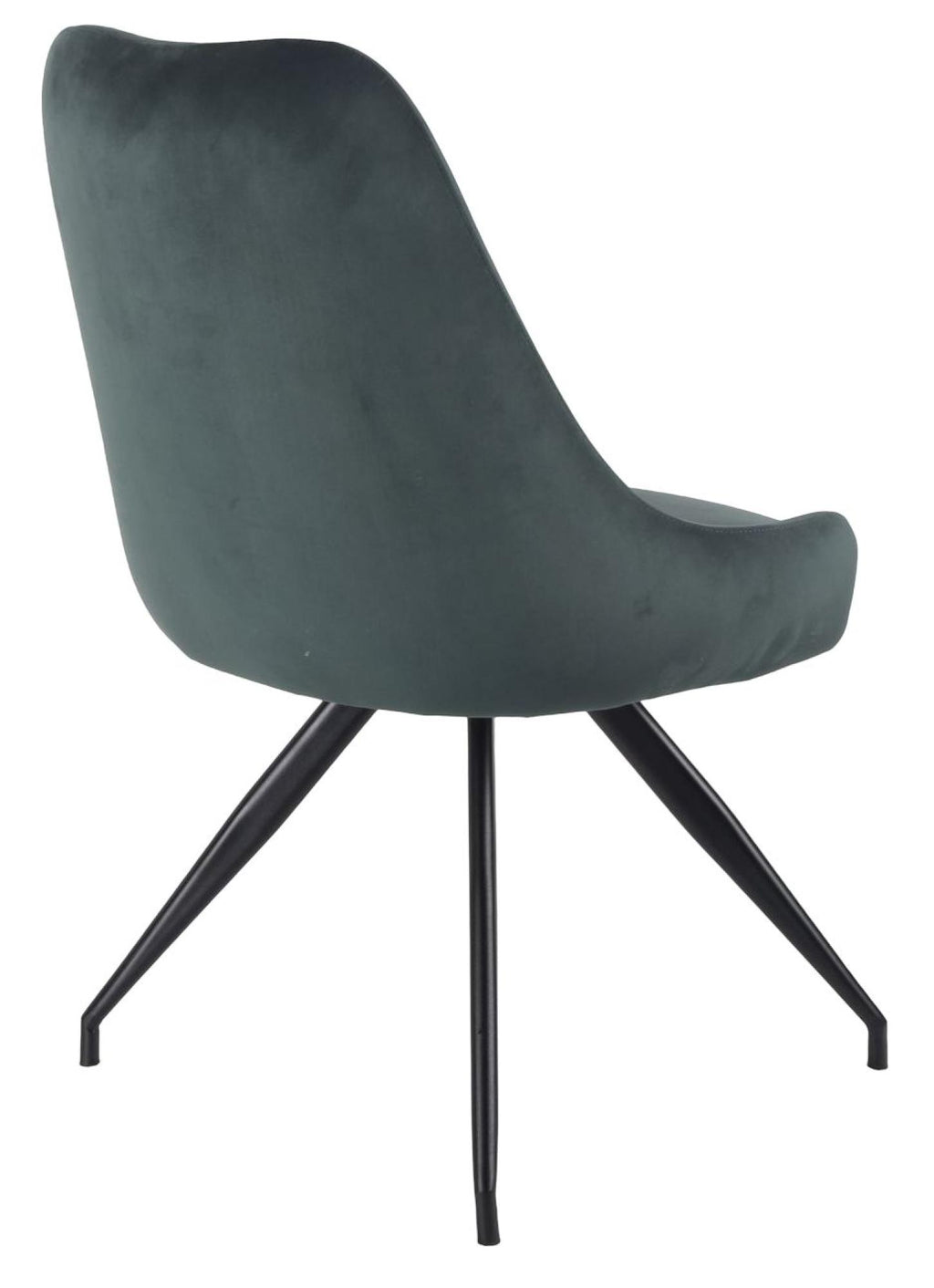 Velours Velvet Fabric Swivel Dining Chair