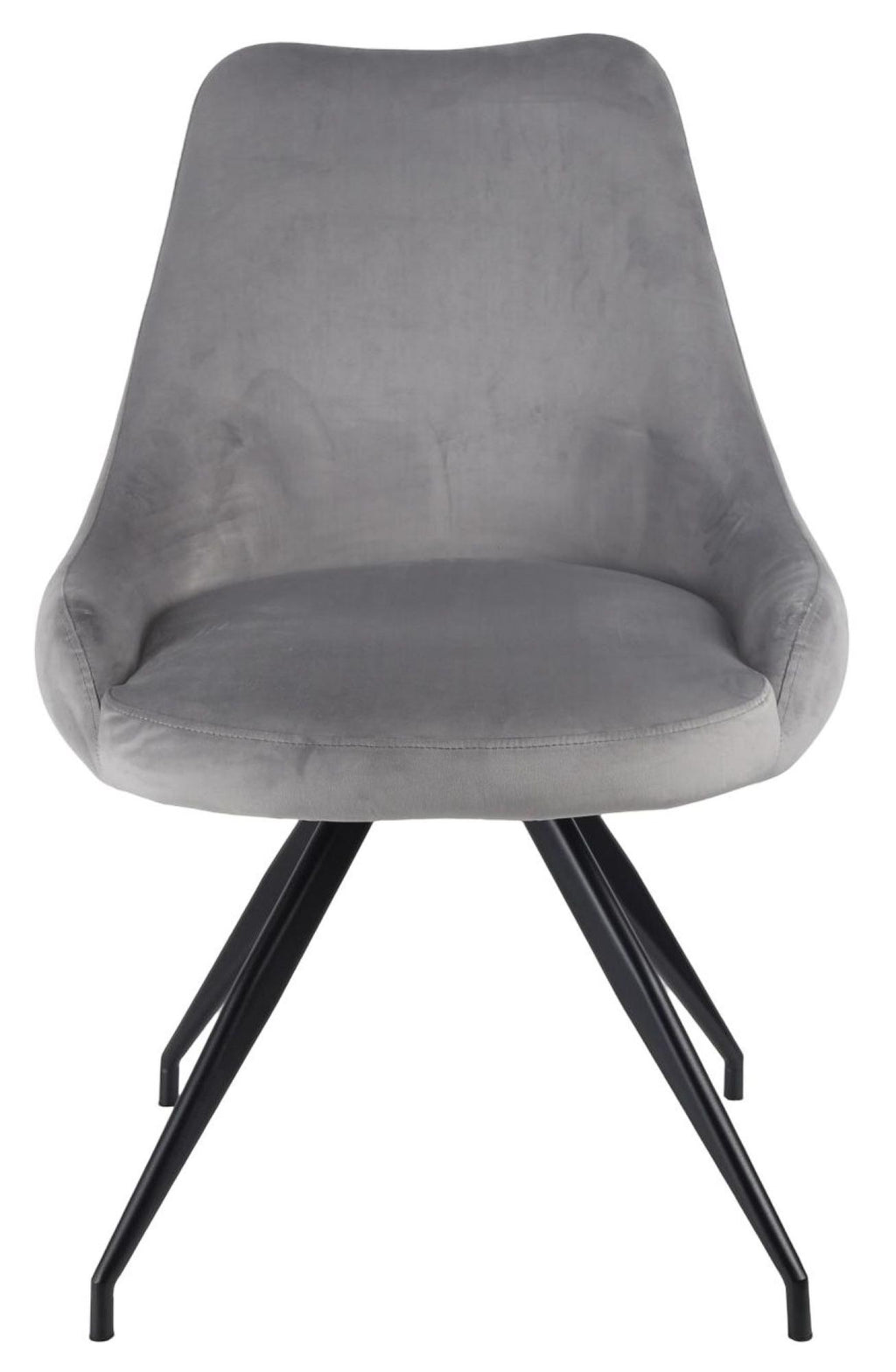 Velours Velvet Fabric Swivel Dining Chair