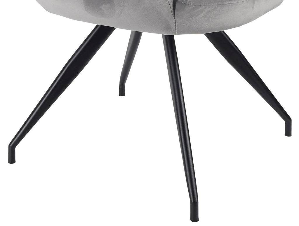 Velours Velvet Fabric Swivel Dining Chair