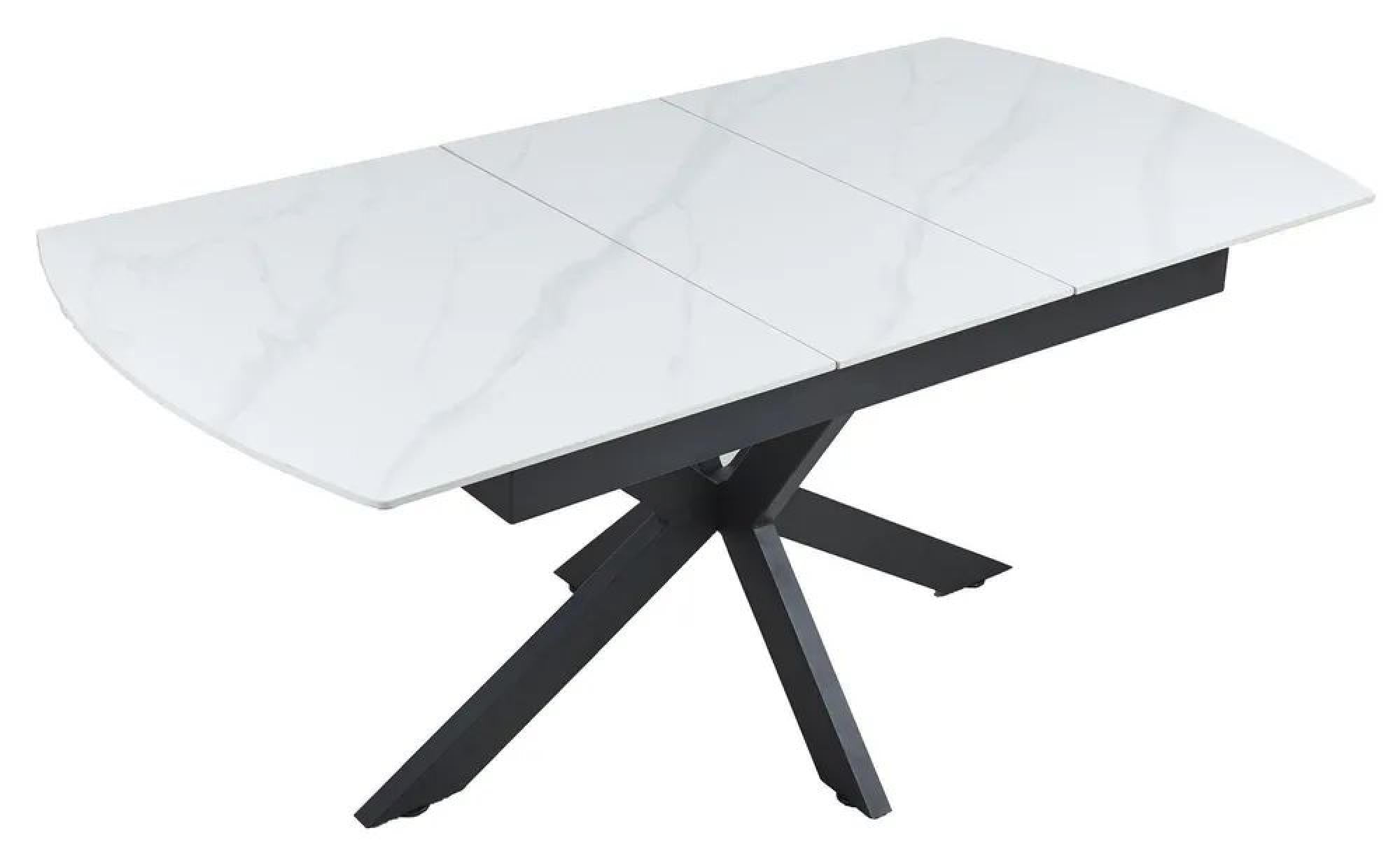 Eva White Sintered Stone Extending Dining Table 140cm-180cm