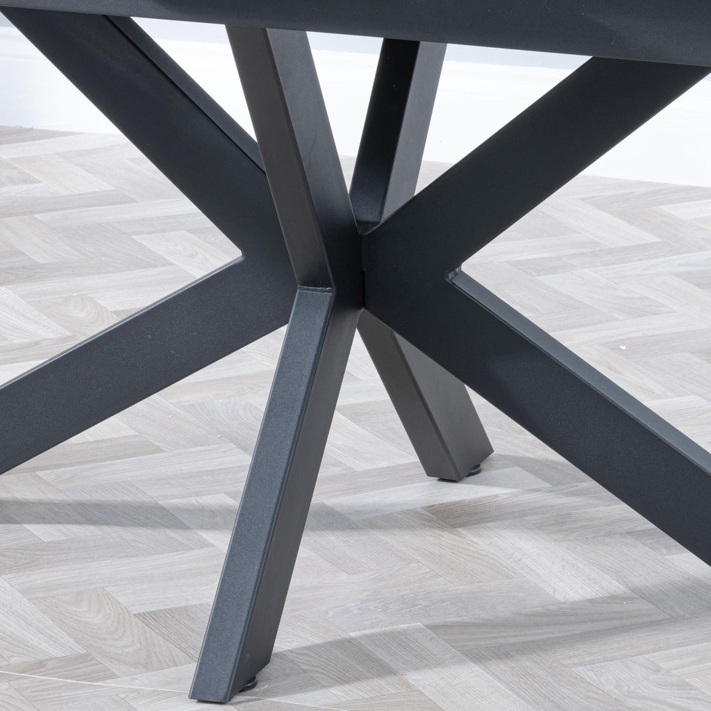 Eva Grey Sintered Stone Extending Dining Table 140cm-180cm