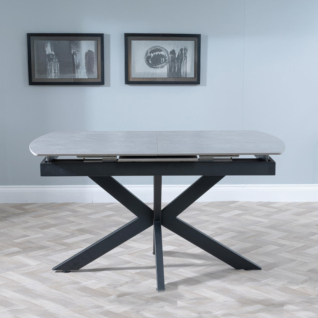 Eva Grey Sintered Stone Extending Dining Table 140cm-180cm