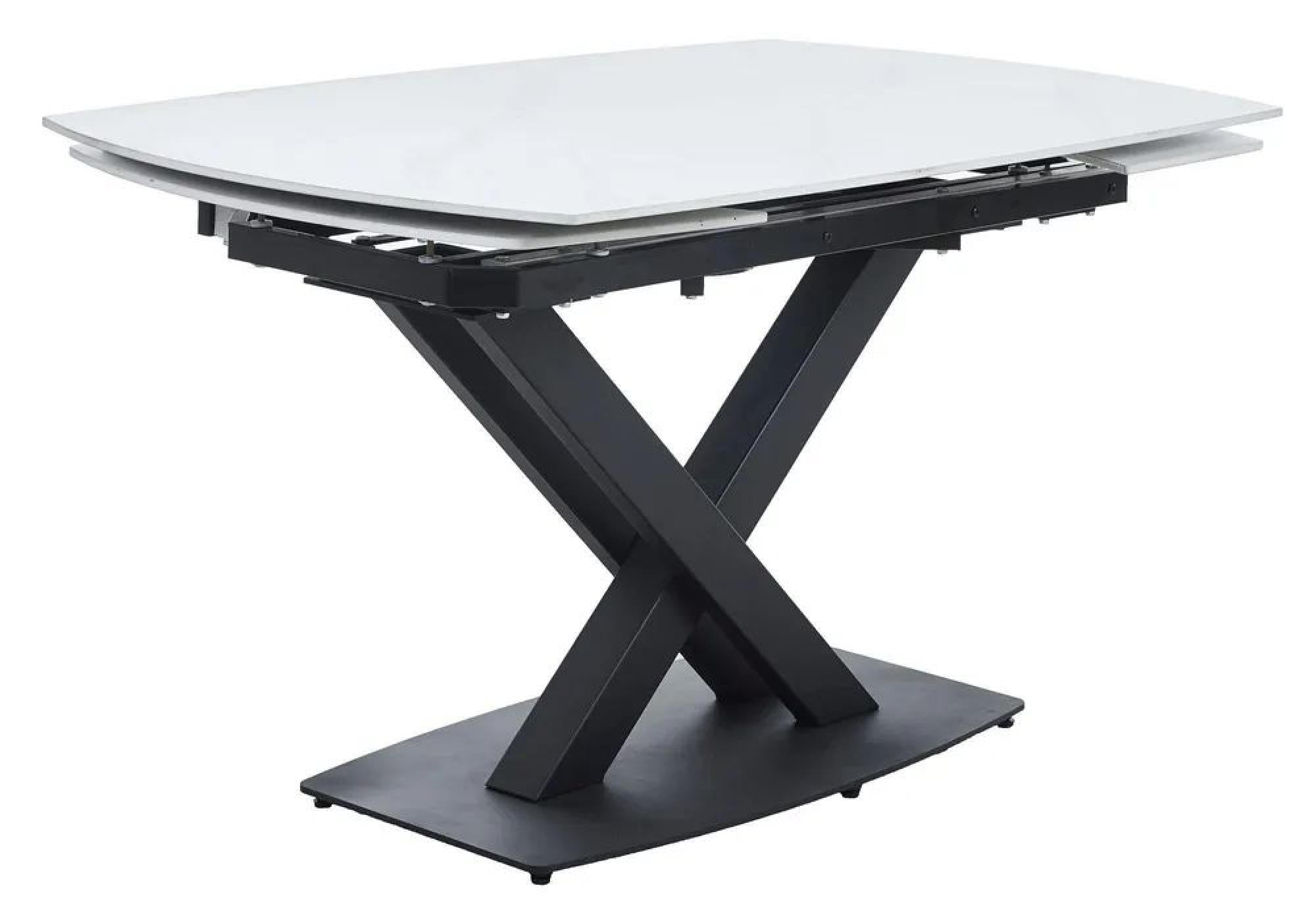 Atlanta White Sintered Stone Extending Dining Table 140cm-200cm