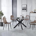 Avesta Grey Sintered Stone Round Dining Table 130cm