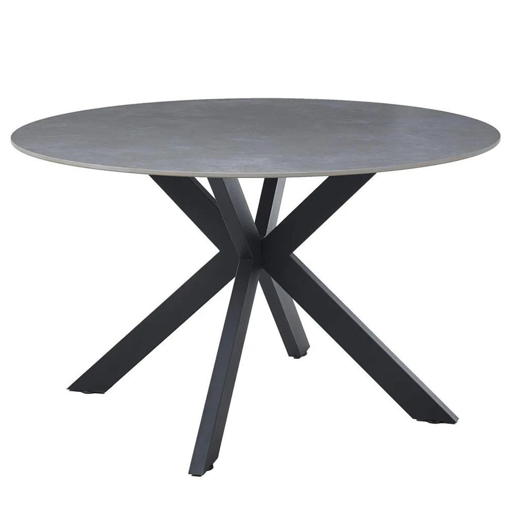 Avesta Grey Sintered Stone Round Dining Table 130cm