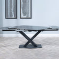 Atlanta Black Sintered Stone Extending Dining Table 140cm-200cm