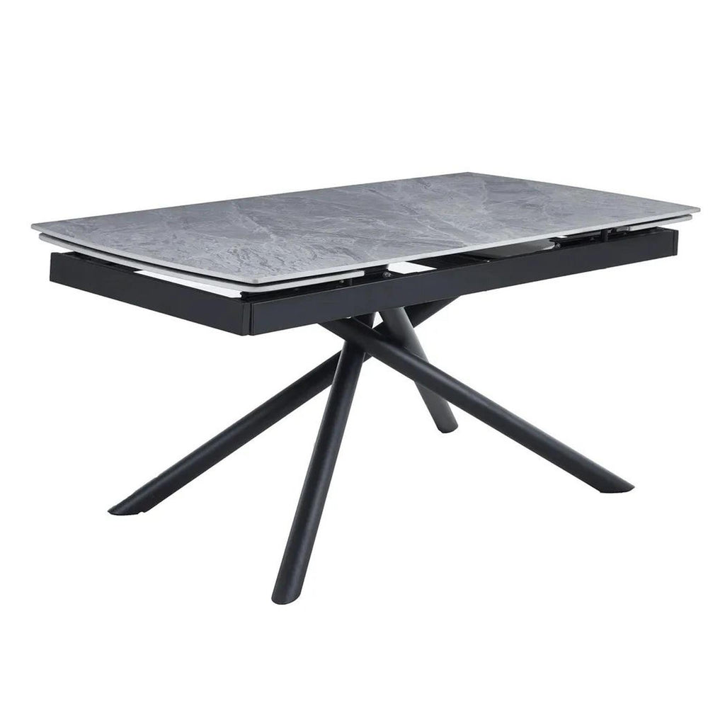 Flavia Grey Sintered Stone Extending Dining Table 160cm-220cm