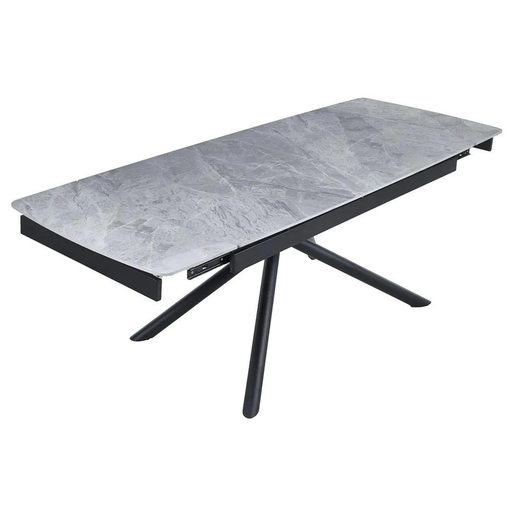 Flavia Grey Sintered Stone Extending Dining Table 160cm-220cm