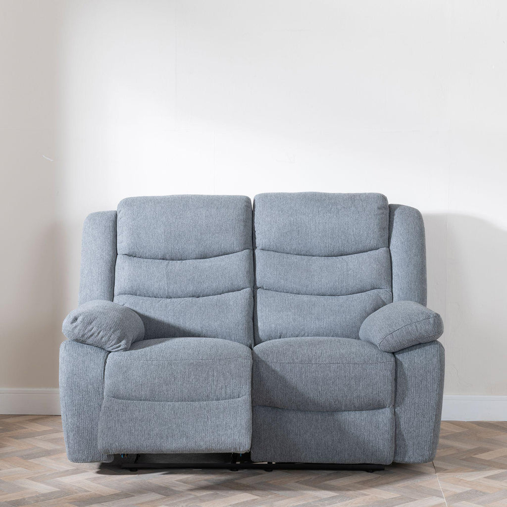 Sydney Grey Fabric Manual Recliner Sofa