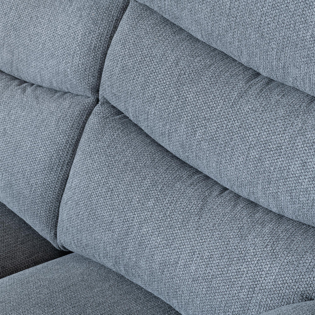 Sydney Grey Fabric Manual Recliner Sofa