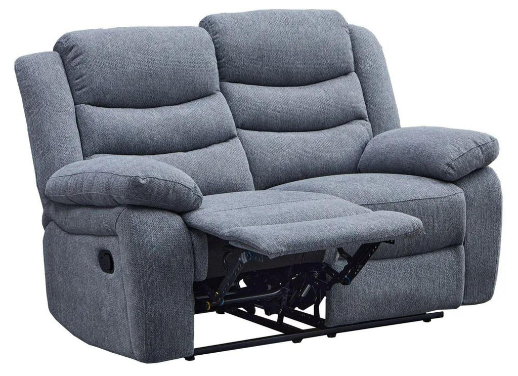 Sydney Grey Fabric Manual Recliner Sofa
