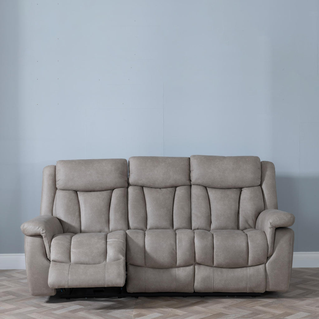 Pickford Sandstone Fabric Electric Recliner Sofa
