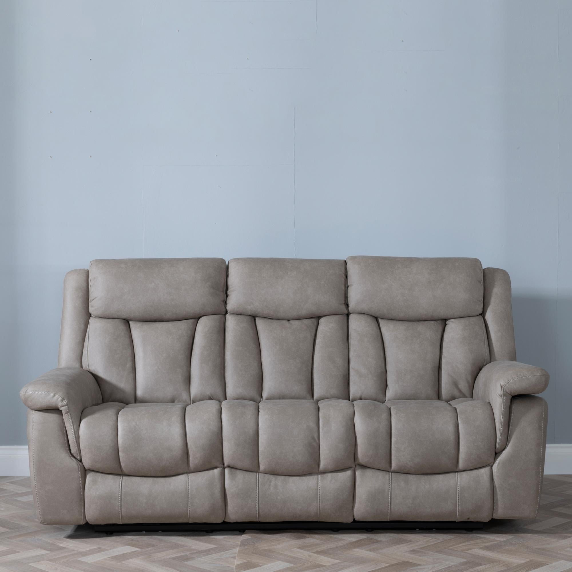 Pickford Sandstone Fabric Electric Recliner Sofa