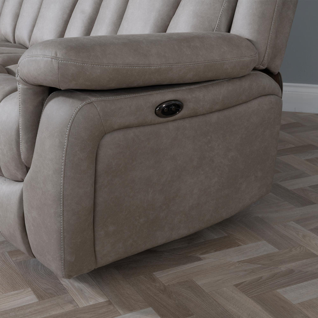 Pickford Sandstone Fabric Electric Recliner Sofa