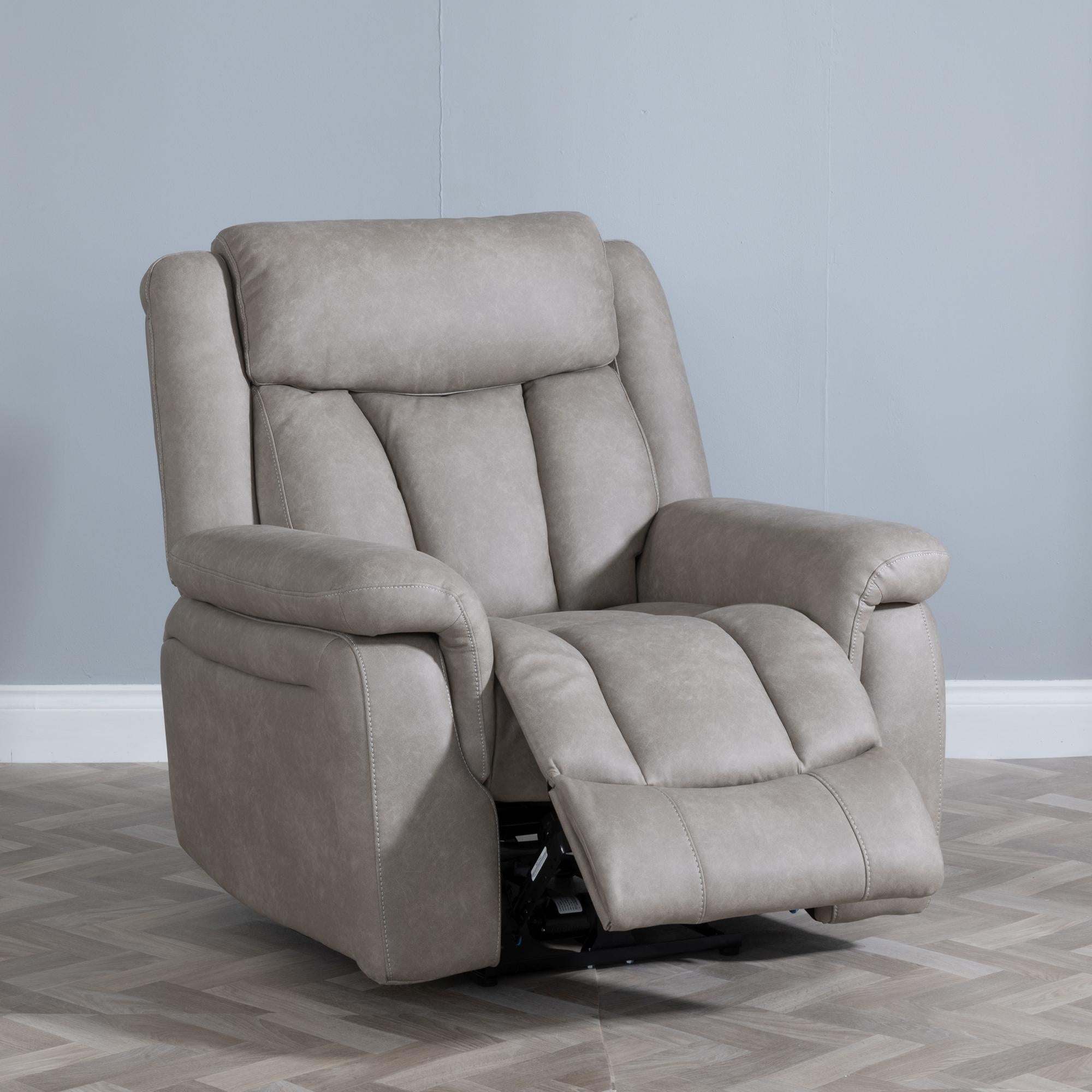 Pickford Sandstone Fabric Electric Recliner Sofa