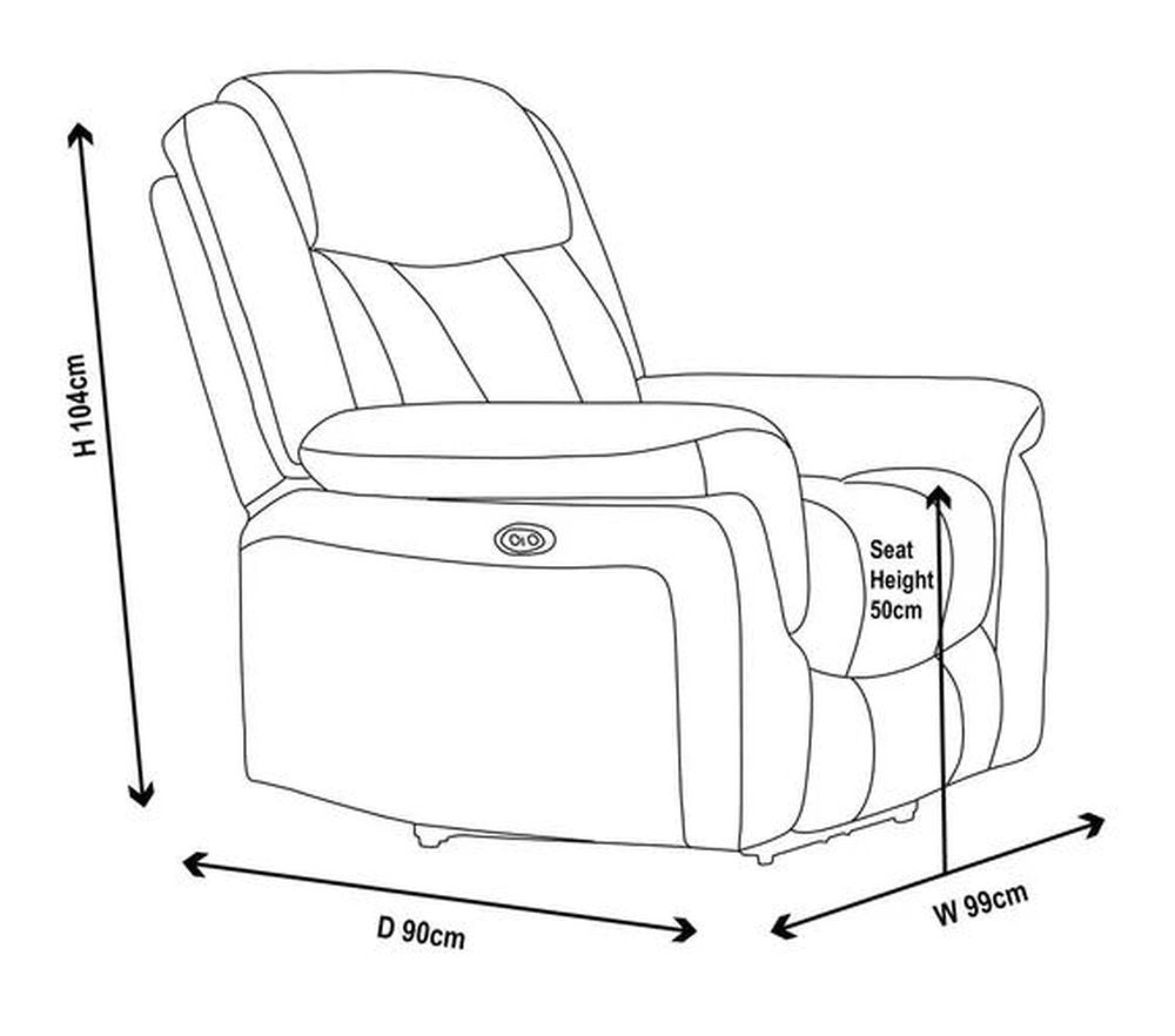Pickford Sandstone Fabric Electric Recliner Sofa